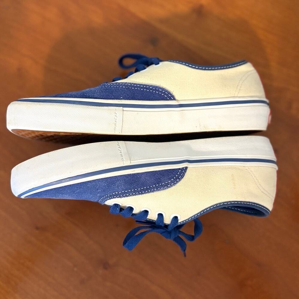 Vans Authentic Pro STV Navy Classic White Skate Inspired Sneakers Size Men's 8 - Picture 9 of 14
